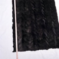 Wholesale natural black 120x60cm animal fur Paw Mink Piece Plate